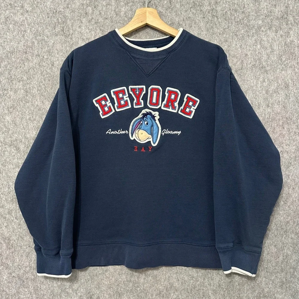 Disneyland Resort Sweatshirt Womens Medium Blue Eeyore Another‎ Gloomy Day